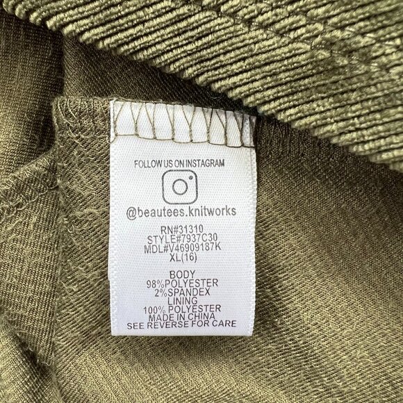Knitworks Green Knit Pinafore Style Jumper/Dress, XL (runs small) - Picture 6 of 9